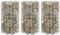 BaraSh Gabionen-Hochbeete 3 STK. Rund Verzinkter Stahl Ø30x50 cm Gabionen Zaun Gabionen Hochbeet Gabione Hochbeet Balkon Gabionengitter
