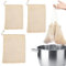 Sacs de Cuisson Réutilisables 2 pièces, Sacs Légumineuses Cuisson 30 x 25 cm, 30 x 25 cm et 25 x 20 cm, Mesh Cottura Cheesecloth Sac Coton à pois chiches cuits, soupes, ragoûts