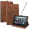JayModCase Custodia per Amazon All-New Kindle Fire 7 Tablet (2022 Release-12th Generation) Pelle PU Flip Stand Cover, Angolo di Supporto Regolabile (Marrone)