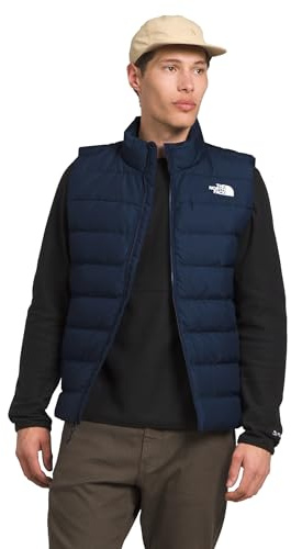 The North Face Men's Aconcagua 3 Insulated Vest - Wind Resistant, Water Repellent, 600 Fill Waterfowl Down Insulation, Summit Navy-NPF, Medium