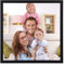 Giftgarden Cadre photo 25x25 cm, Cadre Photo Carré en Plastique Noir, Cadres d'art pour Oeuvres d'art, photos, affiches - 1 pièce