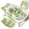 Baby Badewanne, Babywanne Faltbare mit Badematte Babybadewanne Faltbar Baby Bathtub Ergonomisch Platz Sparen Tragbare Reisedusche Badewanne Baby für Babys von Neugeborene Kleinkinder 0-24 Monaten Grün