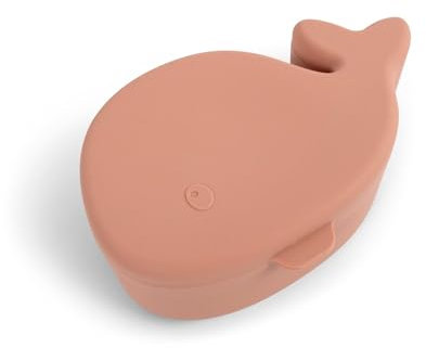 Filibabba Silikon Brotdose Wal, Farbe:Rose