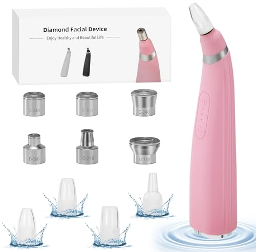 Yekavo 2-in-1 Blackhead Remover, Pore Vacuum Cleaner & Microdermabrasion Machine with10 Suction Heads,USB Rechargeable Black Head Remover for Face at Home Beauty Device