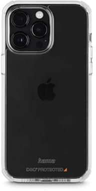 Hama Handyhülle „Extreme Protect“ Apple iPhone 14 Pro Max (Bumper D3O-lizenziert, stoßfest, sturzsicher und bruchsicher, durchsichtige iPhone Hülle ohne Vergilben, Case induktives Laden) transparent