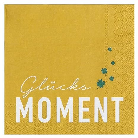 Serviette Glücksmoment, Papier, 20 Stück, 33x33 cm