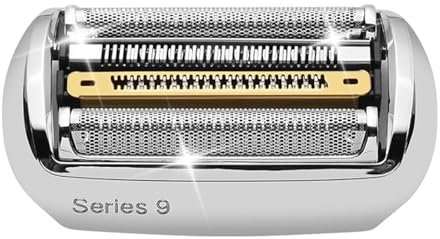 BESTBOMG Series 9 Elektrorasierer Scherkopf Kompatibel mit Braun Elektrorasierer Series 9 Pro Ersatzscherteil Rasiererköpfe für Männer, 1er Pack (Silber, 92S)