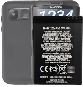 MUKUZI Batteria compatibile con Brondi Amico Chic, Ci Sento, smartphone sicuro (ricambio per BL-4D)