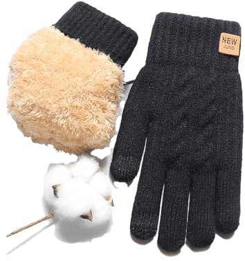 Geschenke für frauen Handschuhe Damen winter，thermo handschuhe damen,Damen Winterhandschuhe mit Fleecefutter,thermohandschuhe winter herren，handschuhe damen touchscreen