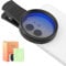 52MM Clip-on CPL Phone Camera Lens Filter Kit, Universal Clip On Polarizer Phone Camera Lens Accessories Ultra Slim Phone Camera Lens Filter with Cleaning Cloth Works With Most Smartphones(Black)