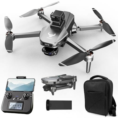 X-Verse ZLL SG109 MAX2 Drohne mit Kameras 4K, unter 249g, 3-Achsen Gimbal Stabilisierung, 360° Hindernisvermeidung, 30 Minuten Flugzeit, GPS Faltbarer Quadcopter mit Bürstenlosem Motor, 1 Batterien