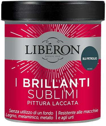 Libéron Les Brillants Sublimes Peinture Laquée Bleu Pétrole 0.5 L