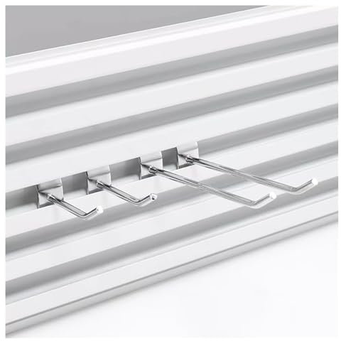 Aluminium-Lamellen-Wandpaneele, Garagen-Organizer, Aufbewahrungsregal für Einzelhandel und Zuhause, Wandmontage, 110 x 15,5 cm