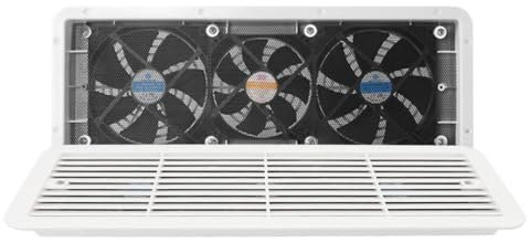 Ventola di raffreddamento al frigorifero RV 12V con tre sfiato laterale anti -invecchiamento e rete protettiva per la compatibilità con yacht camper camper