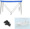 Toldo Bimini para Barco con Marco de Aleación de Aluminio y Cubierta Oxford, Impermeable y con Parasol, Resistente Al Viento y Desgarro Toldos Barco(Blue)