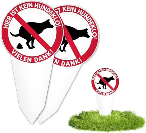 TogtherKings 2 Pezzi Cartello No Cacca e Pipì per Cani,30 x 15 cm Cartelli di Divieto di Pipi Cartello Divieto di Cacca cani per Prato Parco Giardini,Protezione UV Resistente Alle Intemperie