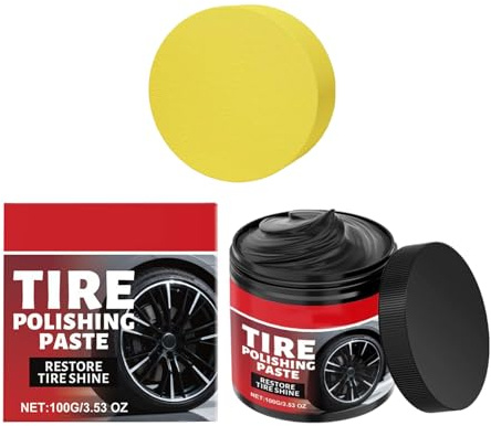 Automotive Wheel Protectant - Tire Shine Paste for Lasting Finish | High Gloss Conditioning Formula Enhancing Rim Appearance, Durable Care Solution for Sedan SUV RV Show Preparation