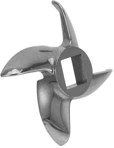 WEKADRIN Lame de Rechange pour Hachoir à Viande Taille 12 en Acier Inoxydable, Couteau Broyeur Carré 0,47 Pouces, Diamètre 2,48 Pouces, Accessoire pour Hachoir Électrique et Manuel, Outil