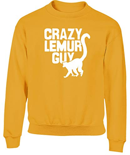 Hippowarehouse Crazy Lemur Guy Kids Children's Unisex Jumper Sweatshirt Pullover