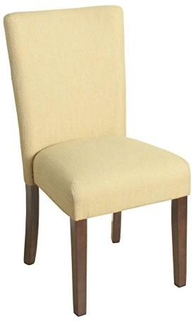 HomePop Parsons Classic Esszimmerstuhl, gepolstert, Einzelpackung, Gelb