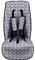 JYOKO KIDS Universal Matratze gepolsterten + Schutz des gepolsterten Geschirr für Kinderwagen (BLACK RAYO)