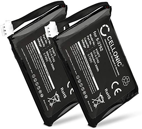 CELLONIC 2x Batteria compatibile con Grundig Scenos, A, SL-422943 | (500mAh-3.7V-Ioni di Litio) per Alcatel Thomson 28106FE1 Ultra Slim Dect, 28115, 28115FE1-A, 28118, RU1873GE3-A, Versatis 300