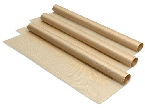 Navaris 3X Esterilla para Horno Reutilizable - Set 3 Láminas para Hornear de 33 x 40 CM - Lámina para Horno Antiadherente Protector de Ropa Planchar y Transferencia de Calor DIY
