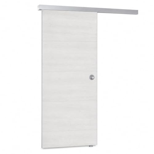 Porta scorrevole in plastica, Grosfillex, 79450C06, kit completo, L x A 87,4 x 216,8 cm, legno bianco