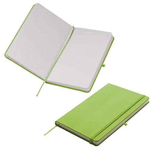 Notizbuch / DIN A5 / 160S. / blanko / samtweiches PU Hardcover / Farbe: hellgrün