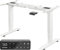 MAIDeSITe Height Adjustable Electric Standing Desk Frame Dual Motor Heavy Duty Steel Stand up Desk with Automatic Memory Smart Keyboard (3 Stage|Dual Motor, White) T2 Pro Plus