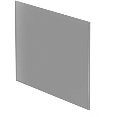 SolaDirect 4 in / 100 mm Bathroom Fan - Extractor Fan for Bathroom and Kitchen - IPX 4 - Silent with Timer (Grey Glass Matt - TRAX)