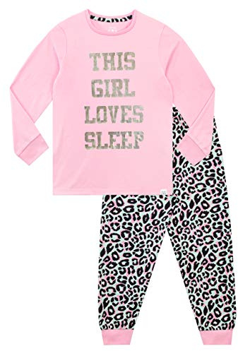 Harry Bear Schlafanzug Mit Sleep Aufdruck | Pyjamas Für Mädchen | Kinderpyjamas | Pyjamas Mädchen