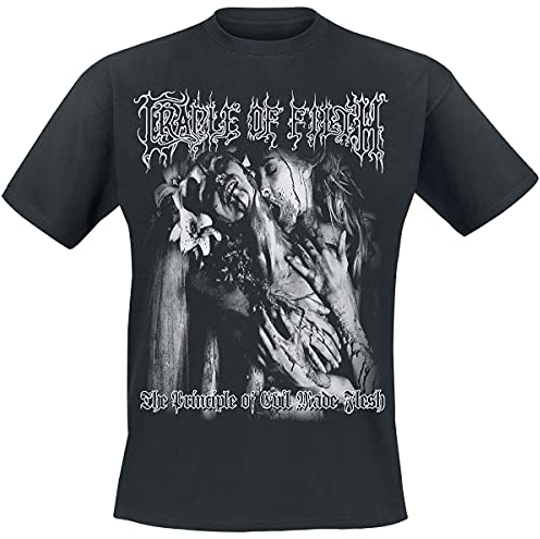 Cradle of Filth T Shirt Supreme Vampiric Evil Band Logo Official Mens Black XL