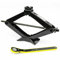 Scherenwagenheber 2T, Car Jack Kit mit Ratsche, Stahlsäule und Gummi, Auto Heber, vergrößerte Stahlplatte, tragbarer Wagenheber für PKW MPV SUV (SN4547)