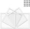 BRIEFCEC Dust Filter 140mm with Screws for Computer Cooler Fan/PSU/Routers NYLON 80 Mesh, Magnetic Frame PC Fan Dust Mesh PC Cooler Filter Dustproof Grills (NYLON, 4Pack, White)