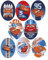 8 Screen-Printed Children's Patches for Ironing onto Clothes. Heat-Adhesive Applications for Repairing and Decorating Trousers, Jackets, Jumpers, Backpacks, etc. (Lightning McQueen)