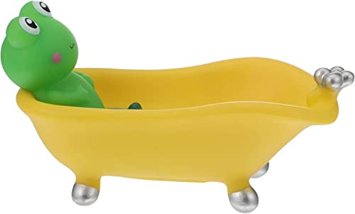 Norhogo Niedlicher Dinosaurier Seifenschale Badewanne Seifenablage Seifenbehälter Seifenkiste Halter Abtropfen Seife Organizer Seife Saver Tablett Schwamm Aufbewahrungskoffer für Badezimmer Küche WC