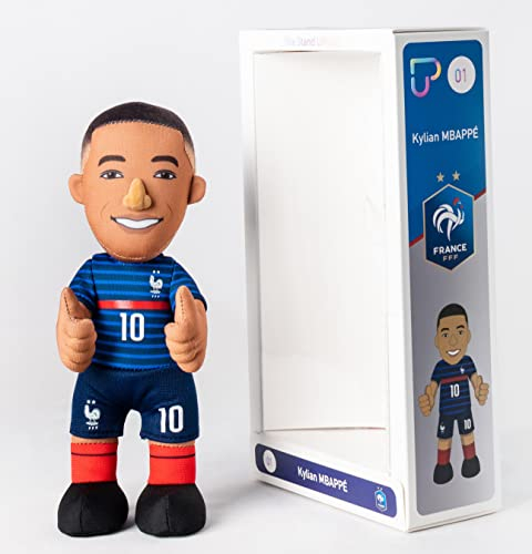Poupluche FFF – Kylian Mbappe – Offizielle Kollektion der französischen Fußballnationalmannschaft – 20 cm, Blau