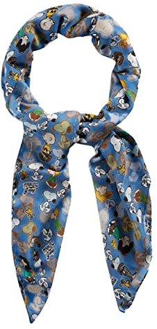 CODELLO Peanuts Halstuch Damen, 140x140cm, 100% Polyester, dünnes Tuch mit Peanuts