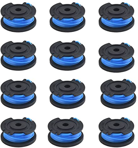 Lot de 12 bobines de fil de rechange pour tondeuse à gazon pour Karcher LTR 18-30 (14443120), remplace le numéro 2.444-016.0
