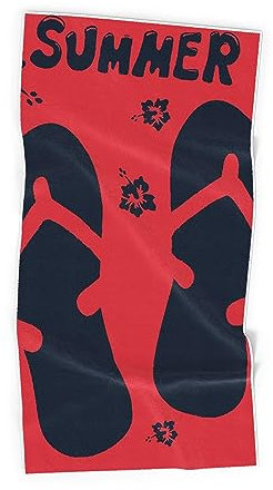 Traumschloss Velourstuch Strandtuch, Farbe:Summer Flipflop