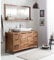 Woodkings Badset Sydney 2teilig, Waschtisch 138x45 mit Spiegel, Echtholz Akazie, Waschtischunterschrank Badmöbel Badezimmer Möbel Holz Unterschrank Badschrank