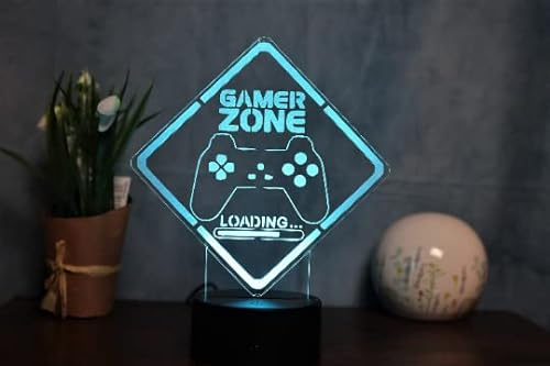 Optechvisual LED Gaming Lampe mit Fernbedienung für perfektes Gaming-Setup und Zimmerdekoration Ideale Geschenk Idee für Gamer