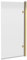 Balterley 830 x 1520mm Bath Shower Screen, Rectangular Shower Screens for Baths, 8mm Toughened Safety Bath Door Screen, Hinged Reversible Door Screens for Baths (Brushed Brass)