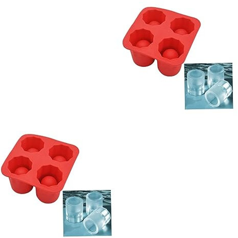 Alipis 2stücke Eiswürfelform Aus Silikon Für Shotgläser Flexible Eisformen Für Partys -eis Pudding Und Leicht Zu Reinigen
