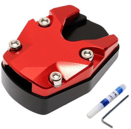 Motorcycle Foot Side Stand Extension Pad, Motorcycle Pad Support Plate, Motorcycle Foot Plate Extender Accessories