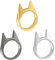 AORHOFJ 3 Stück Katzen Ohrringe Legierung Ringe, niedliche Katze Ring Set, kreative Katze Ringe, Freundschaft Ringe und Kumpel Ringe, dekorative Ringe Unisex Universal Größe