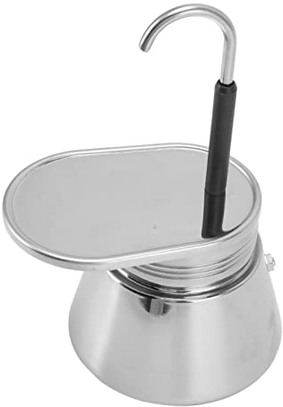Lybunair 1 tazza portatile in acciaio inox moka caffettiera caffettiera italiana espresso caffettiera piano cottura moka per espresso fai da te