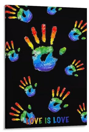 LGBT-Poster, Regenbogen-Gleichheitskampagne, Happy Pride Month, Wandkunst, Poster, Rollen, Leinwand, Gemälde, Bild, Wohnzimmer-Dekoration, Zuhause, 20 x 30 cm