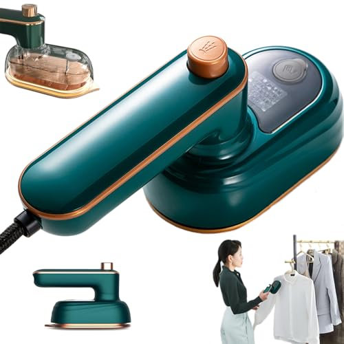 Ironizze Pro, Ironizze Pro Portable Steam Iron The Revolution In Clothing Care,Portable Mini Ironing Machine Travel Mini Steam Iron, Foldable Handheld Steamer,Dry and Wet Ironing for Home Travel-green